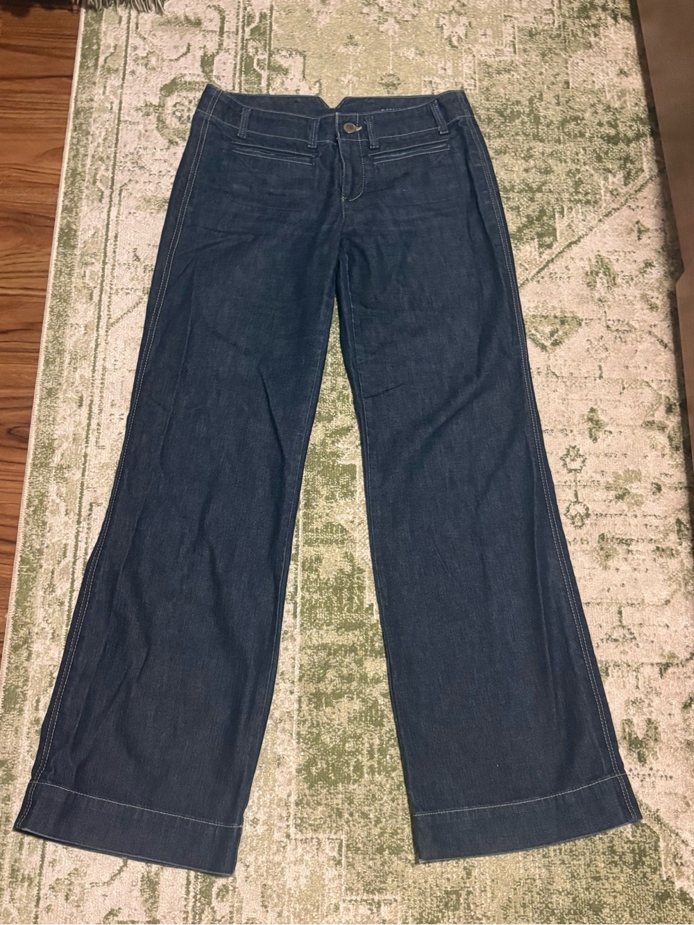 Banana Republic Dark Blue Wide-Leg Jeans